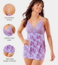 Load image into Gallery viewer, Enamor N151 The Slinky Chemise Slip Dress - Non-Padded, Wire-Free - Lilac Mist