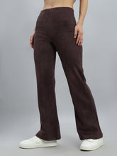 Load image into Gallery viewer, Go Colors Dark Wine Suede Bell Bottom