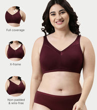 Load image into Gallery viewer, Enamor Full Support Super Lift Women's Cotton Everyday Minimizer Bra - Non Padded, Wirefree, Full Coverage - A112 (Available in Plus sizes)
