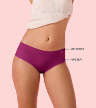 Load image into Gallery viewer, Enamor PH40 Innovations Invisi, All Day Comfort, Mid Waist Hipster Panty for Women - No Visible Panty Lines, Sweat wicking, Free Cut, Full Coverage - Pack of 1 (Queen Pink)