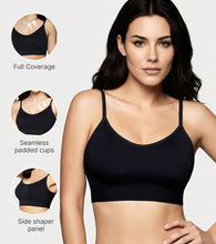 Load image into Gallery viewer, Enamor Innovations Flexi Free Ultra Smoothening Seamless Women's T-Shirt Bra - No-Pinch, Padded, Wirefree, Full Coverage - F037 (Black)