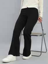 Load image into Gallery viewer, Go Colors Black Suede Bell Bottom