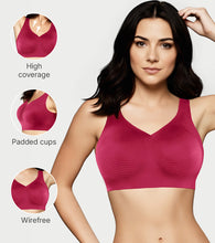 Load image into Gallery viewer, Enamor Innovations Invisi Encircle lift, Ultra smooth, Bonded, Slip-on, Women's T-Shirt Bra - Seamless, No-Pinch, No-Dig, Padded, Wirefree, High Coverage- IO01 (Cherry Pink)
