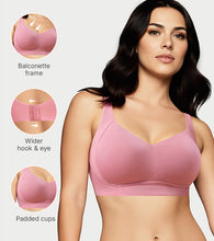 Load image into Gallery viewer, Enamor Innovations Bamboo Bliss, Everyday, Full Support, Women's T-Shirt Bra - Super Soft, Naturally Absorbent & Antimicrobial, Padded, Wirefree, High Coverage- A077 (Rose Blush)