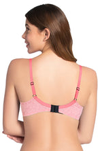 Load image into Gallery viewer, Amante Lace Dream Padded Wired Lace Bra - Salmon Rose_M.Blue 82701