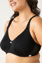 Load image into Gallery viewer, Amante Mystic Curves Non-padded Wired Minimizer Bra - Black