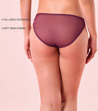 Load image into Gallery viewer, Enamor P193 Glam Wave Low Waist Bikini - Plum Swill