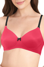 Load image into Gallery viewer, Amante Smooth Dreams Padded Non-wired T-shirt Bra - Cerise 82301