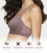 Load image into Gallery viewer, Enamor Lit Balconette Bra for Women Padded, Wire-Free, Medium Coverage, Lace Jacquard on Cups - SMB02 (Deep Taupe)