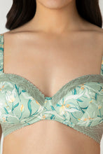 Load image into Gallery viewer, Amante Demure Padded Non-Wired Demi Bra - Tulip Harmony Print 05701