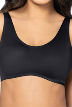 Load image into Gallery viewer, Amante Invisi Ease Padded Non-Wired Slip-On Bra - Black 102501