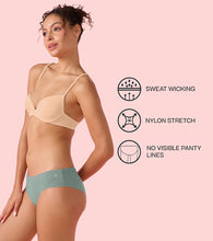 Load image into Gallery viewer, Enamor PB40 Innovations Invisi, All Day Comfort, Low Waist Bikini Panty for Women - No Visible Panty Lines, Sweat wicking, Free Cut, Regular Coverage - Pack of 1 (Jadeite)