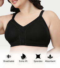 Load image into Gallery viewer, Enamor Innovations Transform M-Frame, Contour Superlift, Jiggle control Full Support Women's Bra - Non Padded, Wirefree, Full Coverage - F097 (Available in Plus Sizes) (Black)