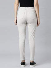 Load image into Gallery viewer, Go Colors Grey Mist Cotton Polyester Super Stretch Jeggings