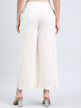 Load image into Gallery viewer, Go Colors Cream Cotton Hakoba Palazzo