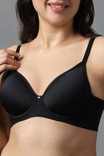 Load image into Gallery viewer, Amante Airy Padded Wired Bra - Black 93901
