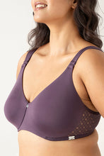 Load image into Gallery viewer, Amante Mystic Curves Non-padded Wired Minimizer Bra - Vintage Voilet