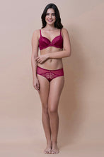 Load image into Gallery viewer, Amante Amore Padded Wired Demi Bra - Anemone 09301