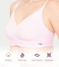 Load image into Gallery viewer, Enamor Ultra-Smoothing Women's Cotton Everyday T-Shirt Bra - No-Pinch, Hidden Lift, Non Padded, Wirefree, High Coverage - A027 (Blushing Bride)