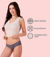 Load image into Gallery viewer, Enamor PB40 Innovations Invisi, All Day Comfort, Low Waist Bikini Panty for Women - No Visible Panty Lines, Sweat wicking, Free Cut, Regular Coverage - Pack of 1 (Ink Grey)