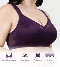Load image into Gallery viewer, Enamor Innovations Transform Ultralight, Everyday Women's Minimizer Bra -Super lift, Non-Padded, Wirefree, Full Coverage - F122 (Available in Plus Sizes) (Blackberry Cordial)