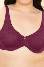 Load image into Gallery viewer, Amante Sophistique Bliss Non-Padded Wired Minimizer Bra - Purple Potion
