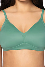 Load image into Gallery viewer, Amante Smooth Plunge Padded Non-Wired Bra - Malachite Green 04801