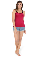 Load image into Gallery viewer, Amante Cotton Camisole - Cerise 82401