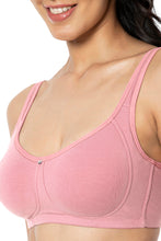 Load image into Gallery viewer, Amante Cotton Super Support Solid Non Padded Non-Wired Bra - Mesa Rose 93401