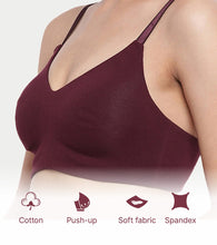 Load image into Gallery viewer, Enamor Ultra-Smoothing Women's Cotton Everyday T-Shirt Bra - No-Pinch, Hidden Lift, Non Padded, Wirefree, High Coverage - A027 (Grapewine)