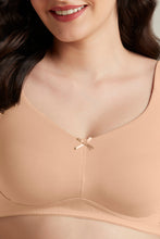 Load image into Gallery viewer, Amante Dreamy comfort Non-Padded Non-Wired Cotton Bra - Sandalwood