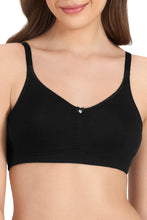 Load image into Gallery viewer, Amante All-Day Elegance Non-Padded Non-Wired Bra - Black 78601