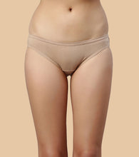 Load image into Gallery viewer, Enamor CB03 Chic Cotton, All Day Comfort, Low Waist Bikini Panty for Women - Naturally Breathable, Antimicrobial with Stain release, Inner Elastic, Regular Coverage - Pack of 5 (Jet Black / Nude)