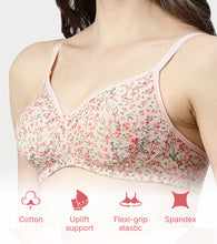 Load image into Gallery viewer, Enamor Innovations Fabcool Encircled Side Support Shaper, Non Padded, Wirefree, High Coverage, Women's Cotton Everyday Bra - A042 (Available in Plus Sizes) (Revello Print)