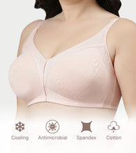 Load image into Gallery viewer, Enamor Innovations Fabcool Full Support Everyday Full Figure Bra - Jiggle Control and Antimicrobial, Non-Padded, Wirefree, Full Coverage Women's Bra - AB75 (Available in Plus Sizes) (Pearl)