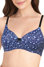 Load image into Gallery viewer, Amante Smooth Dreams Padded Non-wired T-shirt Bra - Midnight Pr 82301