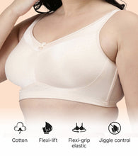 Load image into Gallery viewer, Enamor Hidden X-Frame and Smoothening Women's Full Support Everyday Bra - Jiggle control, Non Padded, Wirefree, Full Coverage - FB12 (Available in Plus sizes) (Pink Champagne)