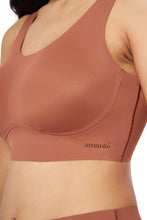 Load image into Gallery viewer, Amante Skins Support Solid Non Padded Non-Wired Scoop Neck Cami Bra - Caramel Nude 83501