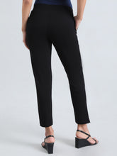 Load image into Gallery viewer, Go Colors Black Ponte Smart Fit Kurti Pant