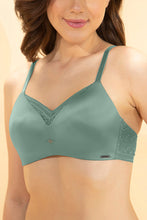 Load image into Gallery viewer, Amante Uni-flex Padded Non-Wired T-shirt Bra - Iceberg Green 103401