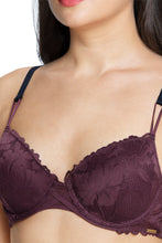 Load image into Gallery viewer, Amante Lace Embrace Solid Padded wired Bra - Fig 88401