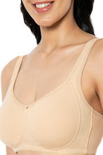Load image into Gallery viewer, Amante Cotton Super Support Solid Non Padded Non-Wired Bra - Hazelnut 93401