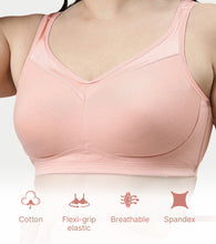 Load image into Gallery viewer, Enamor Full Support Super Lift Women's Cotton Everyday Minimizer Bra - Non Padded, Wirefree, Full Coverage - A112 (Available in Plus sizes) (Peach Blush)
