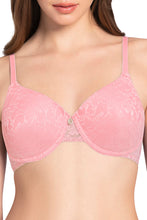 Load image into Gallery viewer, Amante Lace Dream Padded Wired Lace Bra - Salmon Rose_S.R 82701