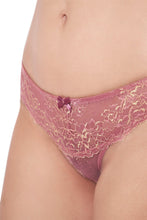 Load image into Gallery viewer, Amante Eternal Bliss Lace Low Rise Bikini Panty - Messa Rose 30501