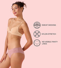 Load image into Gallery viewer, Enamor PB40 Innovations Invisi, All Day Comfort, Low Waist Bikini Panty for Women - No Visible Panty Lines, Sweat wicking, Free Cut, Regular Coverage - Pack of 1 (Nostalgia Rose)