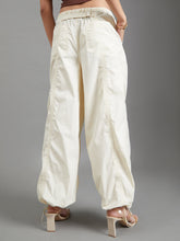 Load image into Gallery viewer, Go Colors Cream Parachute Pants