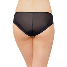 Load image into Gallery viewer, Wacoal Feel Free Sheer Low Waist Low Coverage Everyday Wear Bikini Panty - Black WU17380IN