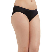 Load image into Gallery viewer, Wacoal Hygieni Mid Waist Full Coverage Night Wear High Absorbency Period Panty - Black WU52020IN