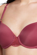 Load image into Gallery viewer, Amante Fantasy Back Solid Padded Wired Lace Bra - Autumn Rose 87101
